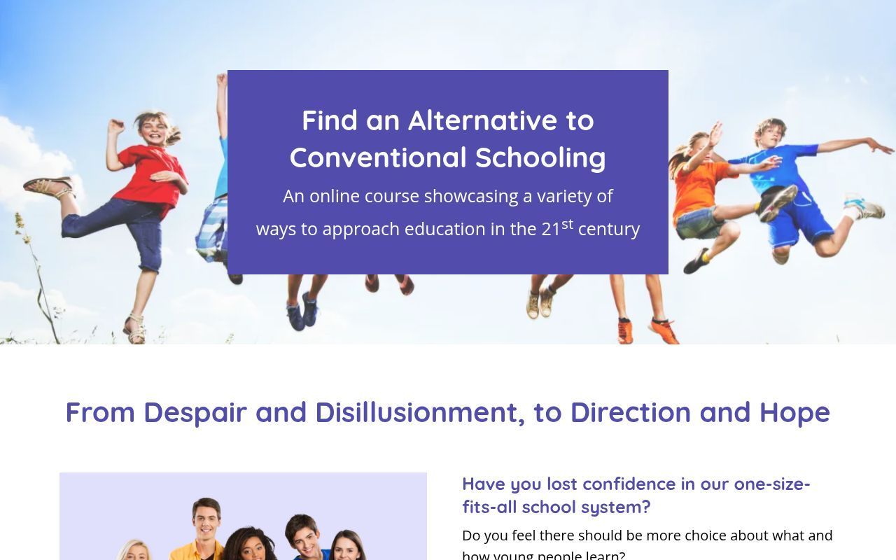 Homepage screenshot of info.progressiveeducation.org