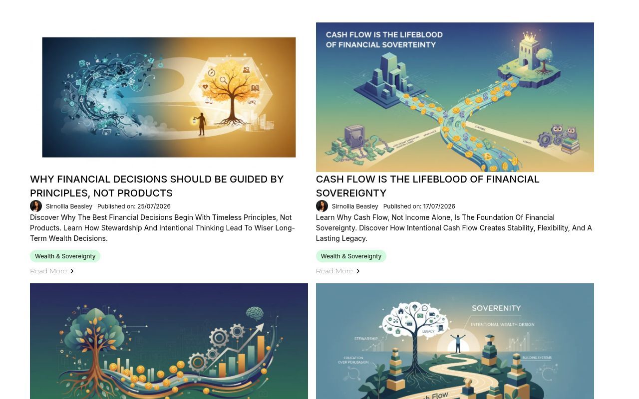 Homepage screenshot of insights.bdewealth.com