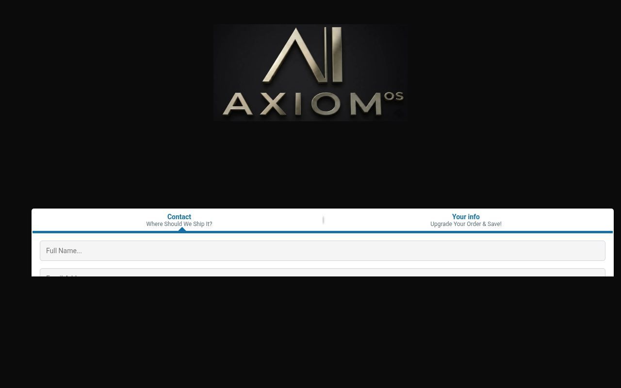 Homepage screenshot of insurance.launchaxiom.com