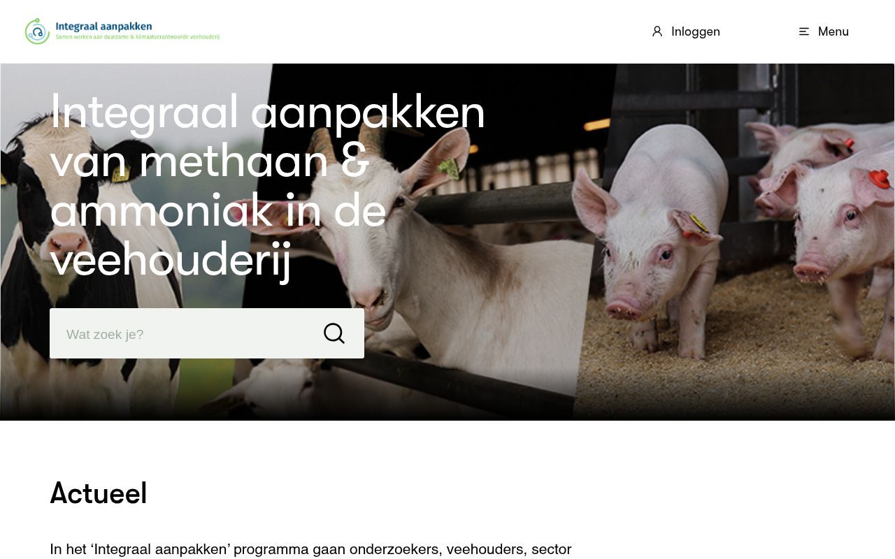 Homepage screenshot of integraalaanpakken.nl