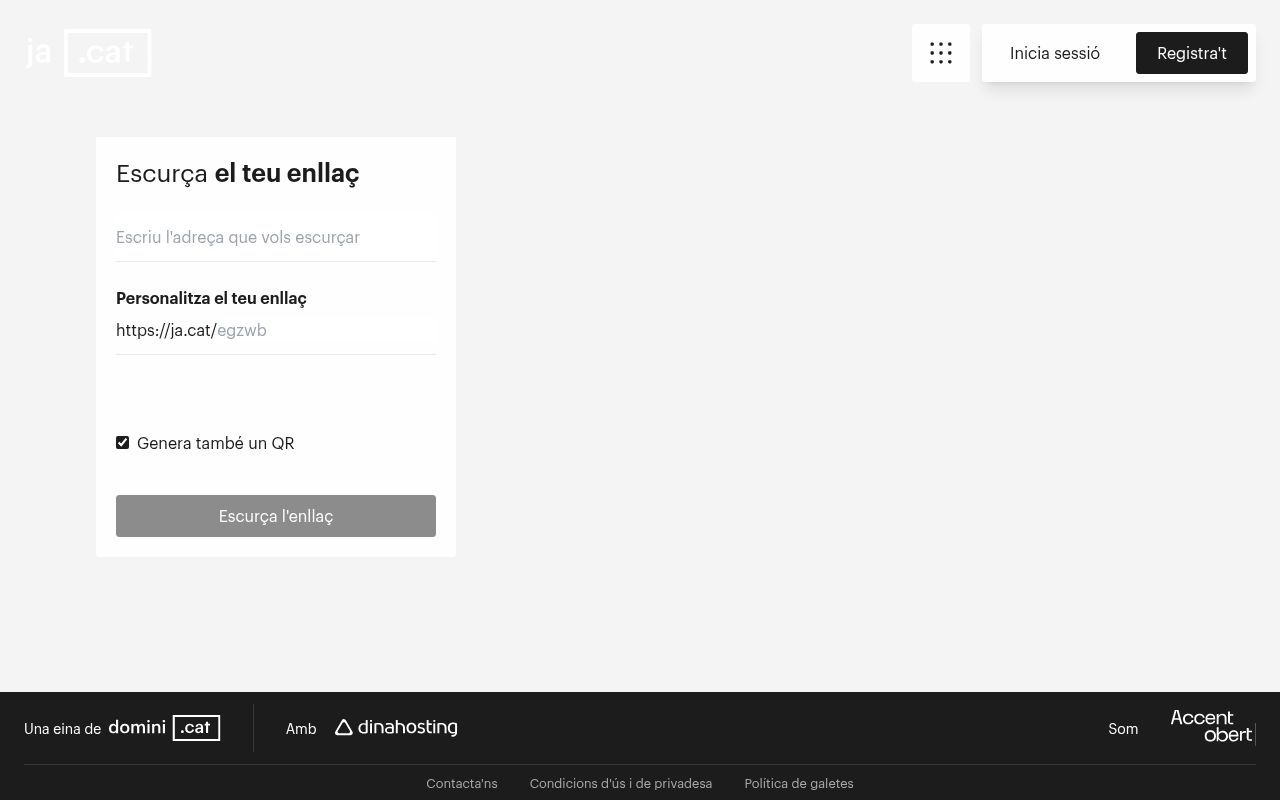 Homepage screenshot of ja.cat