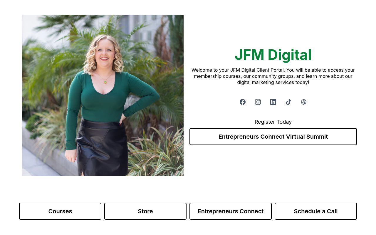 Homepage screenshot of jflowersdigital.com