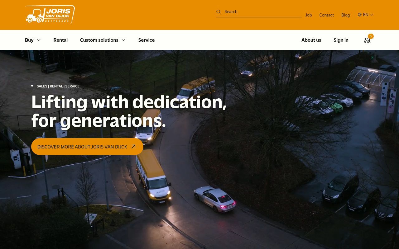 Homepage screenshot of jorisvandijck.be