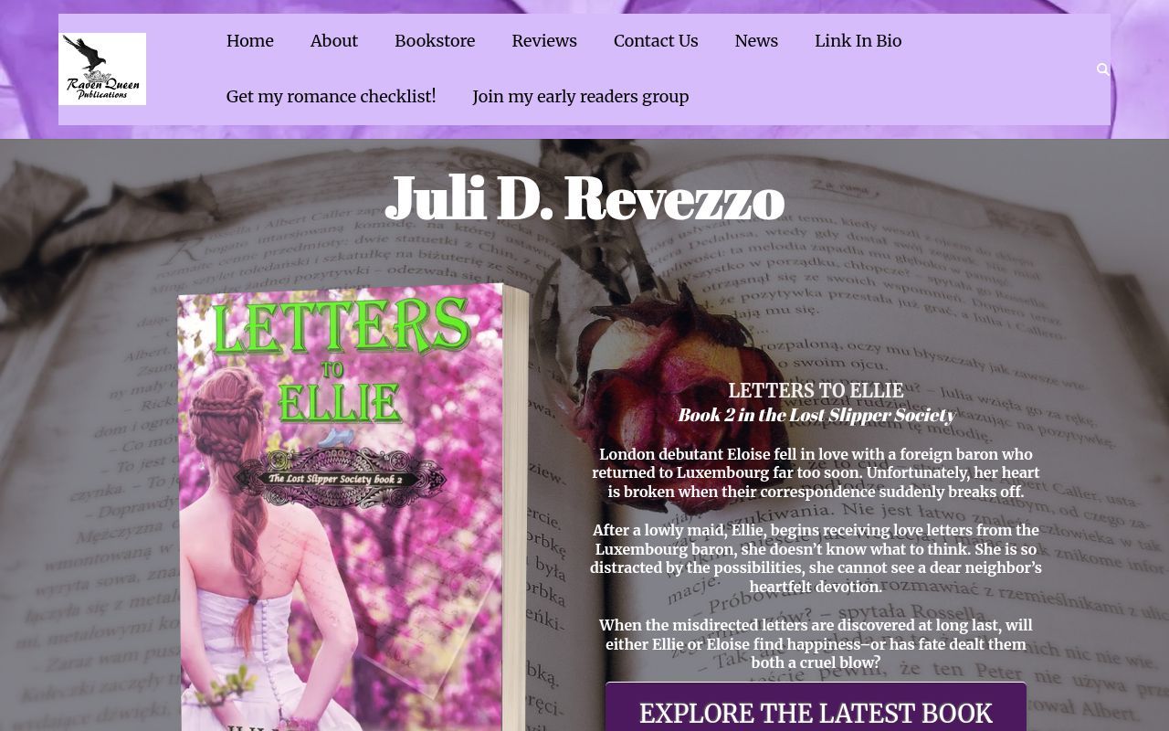 Homepage screenshot of julidrevezzo.com