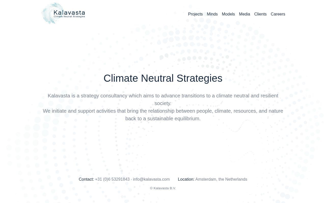 Homepage screenshot of kalavasta.com