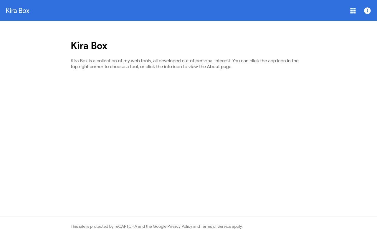 Homepage screenshot of kira.libmbr.com