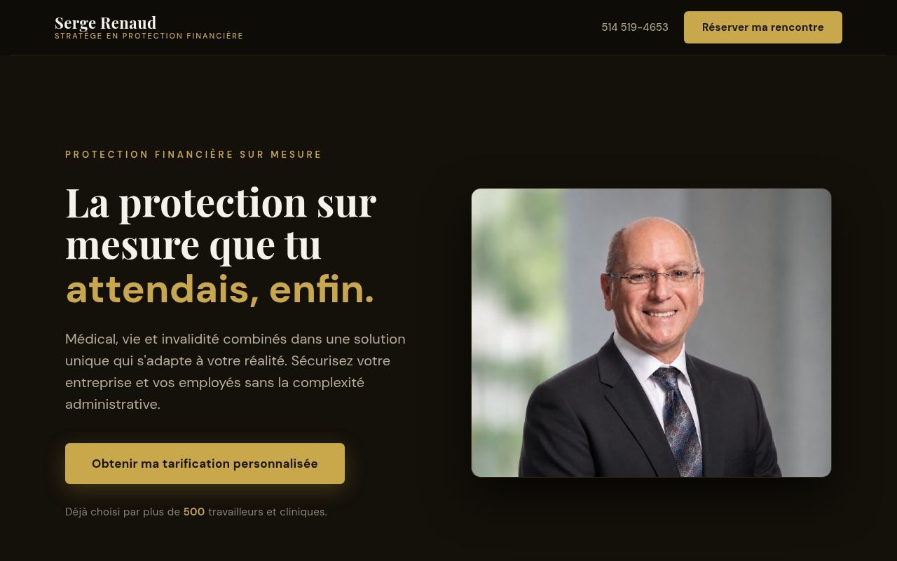 Homepage screenshot of lafinancedemystifiee.ca