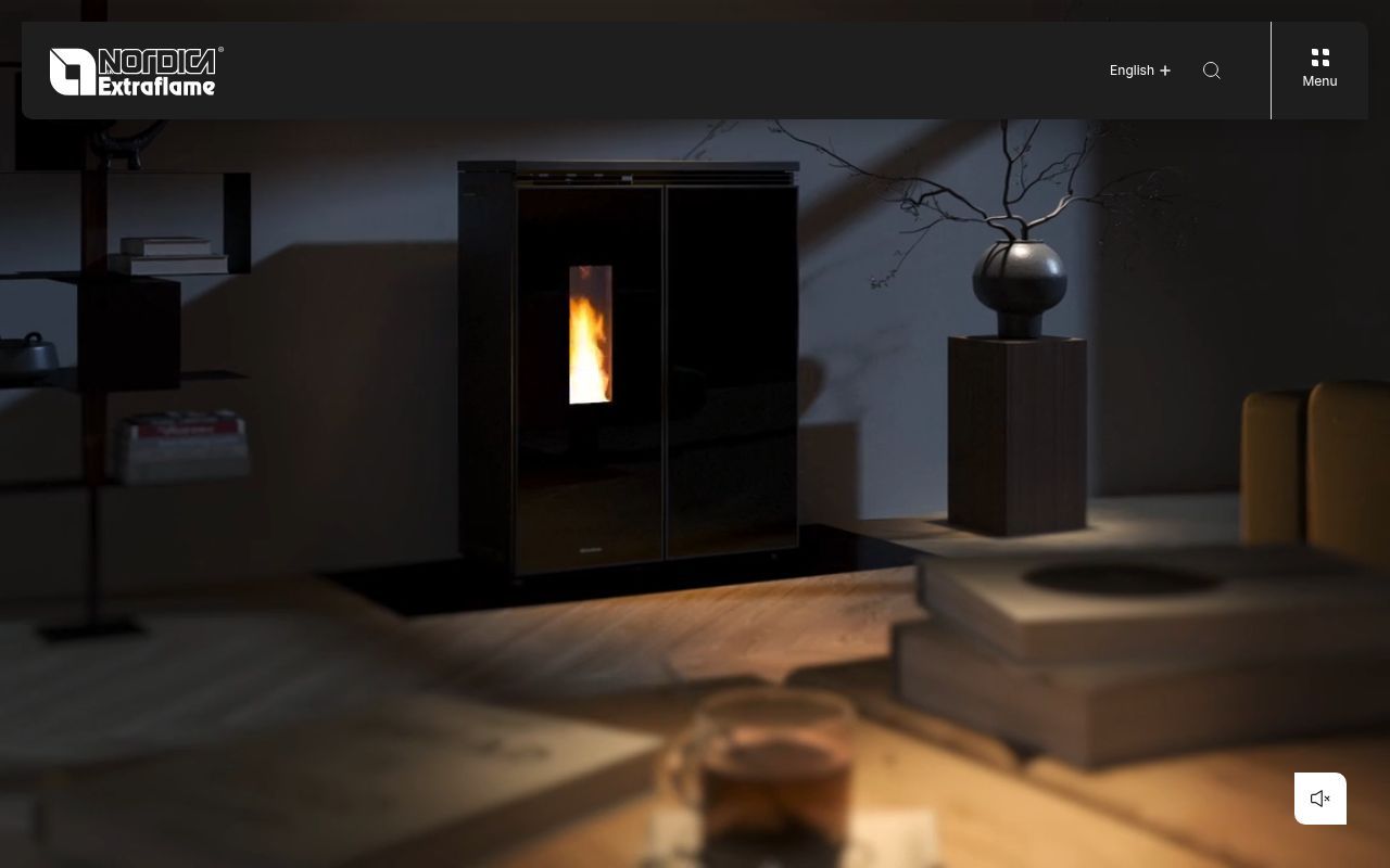 Homepage screenshot of lanordica-extraflame.com