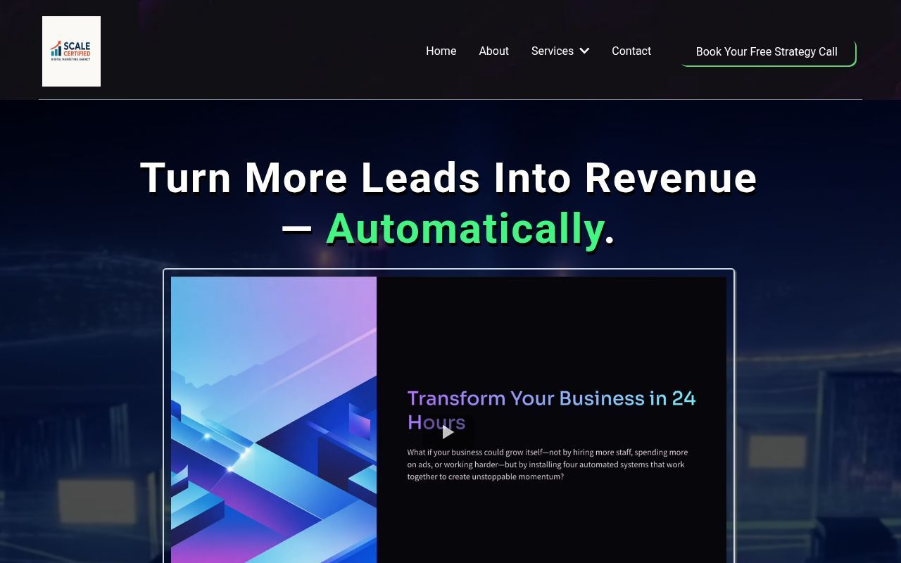 Homepage screenshot of leadshydra.com