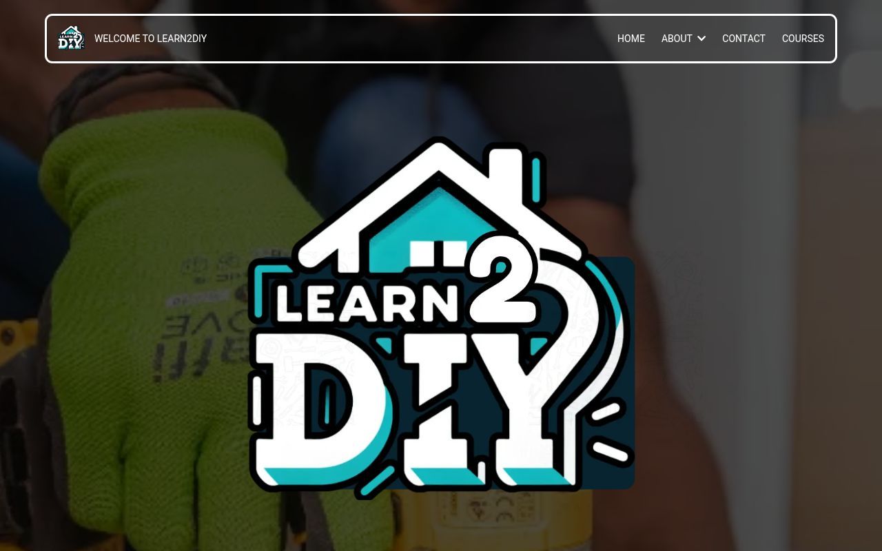 Homepage screenshot of learn2diy.ie