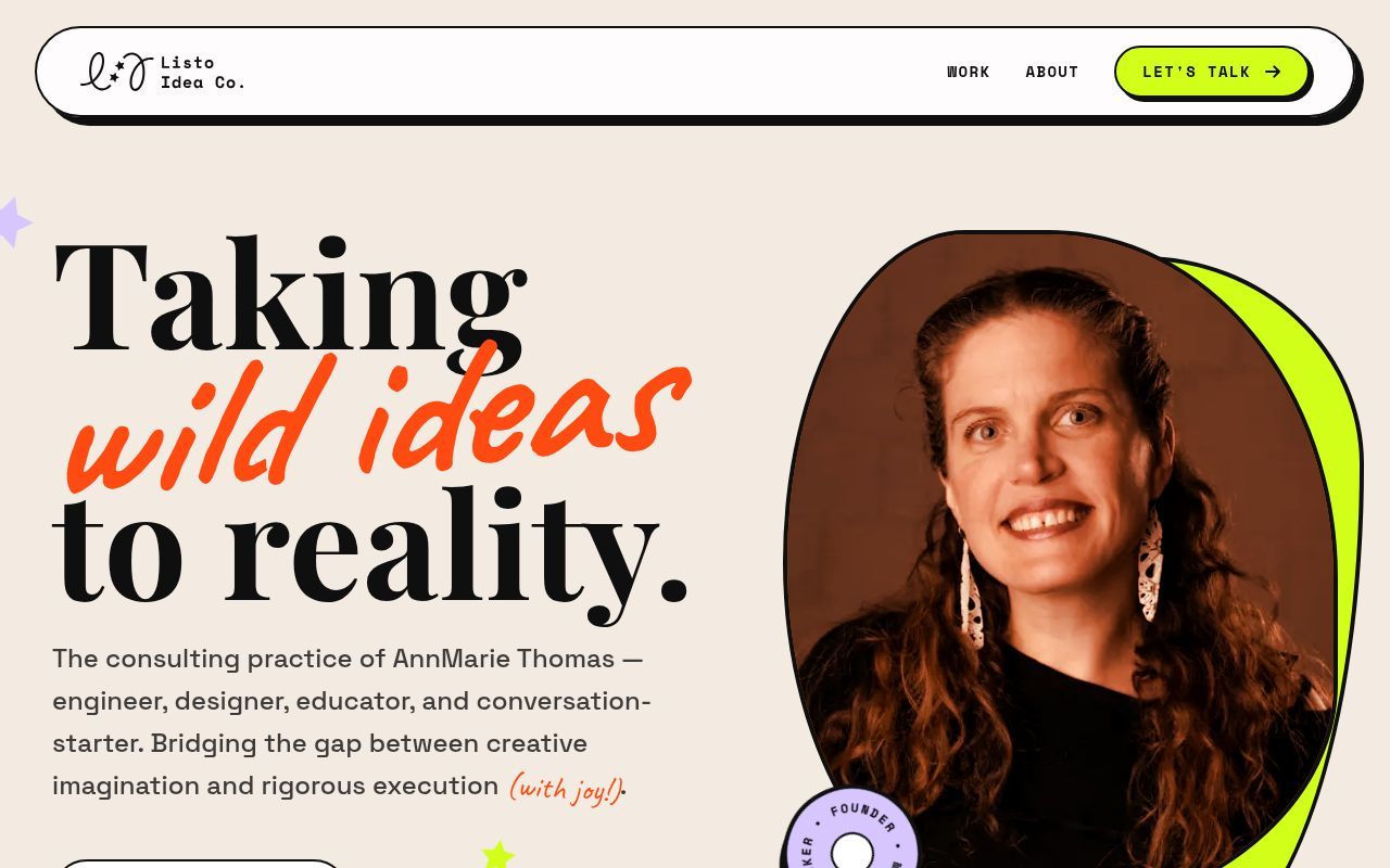 Homepage screenshot of listoidea.co