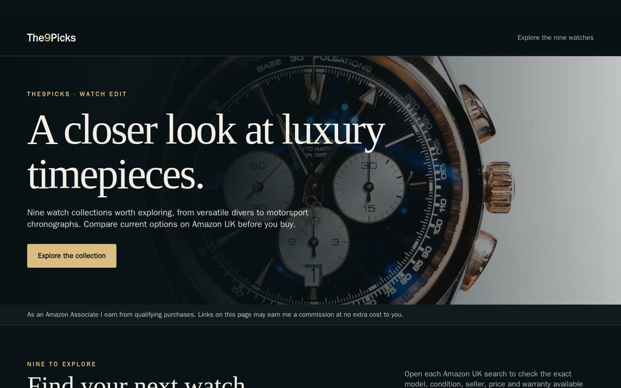 Homepage screenshot of luxurywatchest9pics.spdigitalconsultants.co.uk