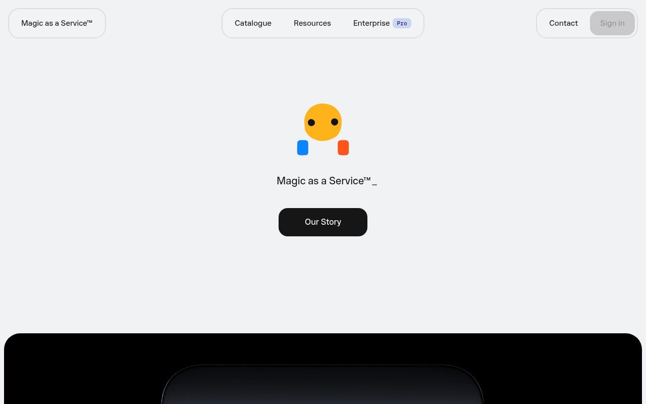 Homepage screenshot of maas.engineering