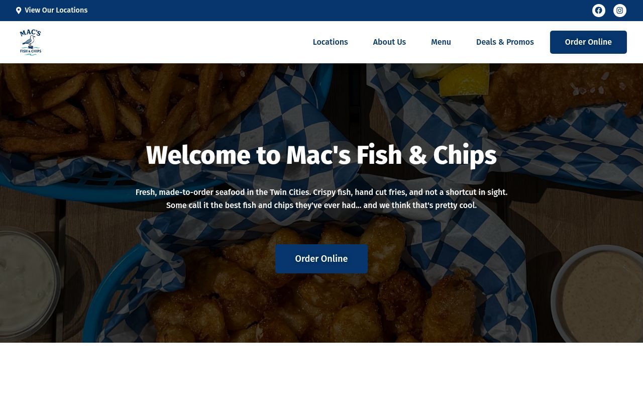 Homepage screenshot of macsfish.com