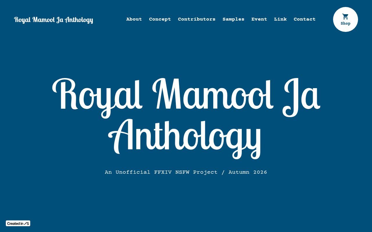 Homepage screenshot of mamoolja.studio.site