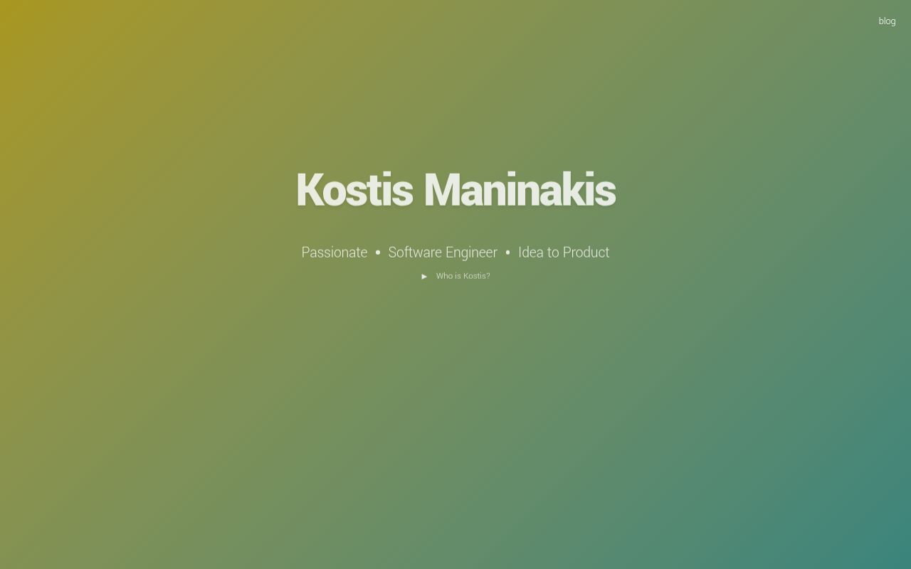 Homepage screenshot of maninak.com