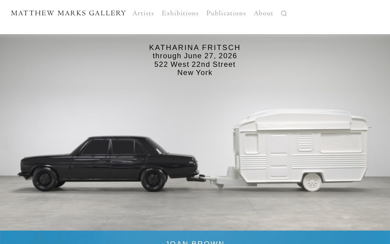 Homepage screenshot of matthewmarks.com