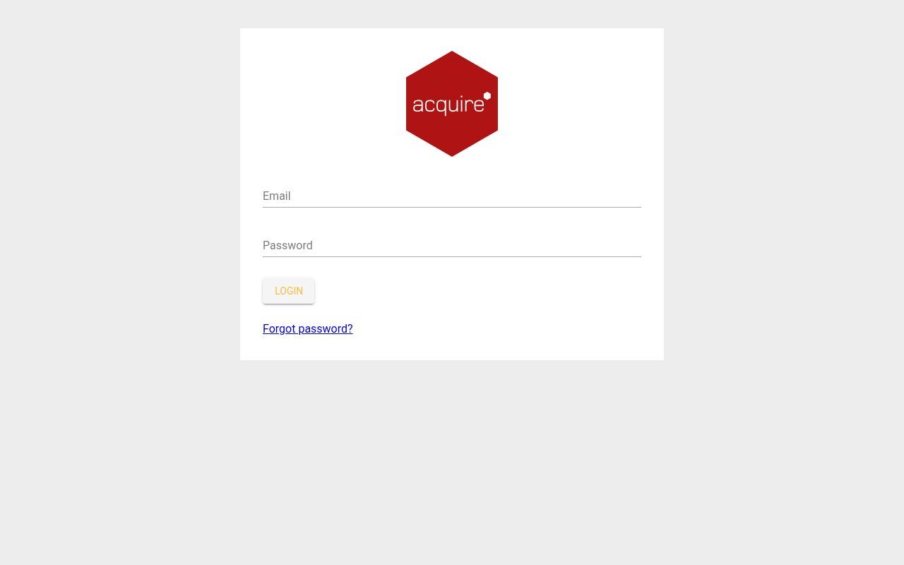 Homepage screenshot of menuboard.acquiredigital.com