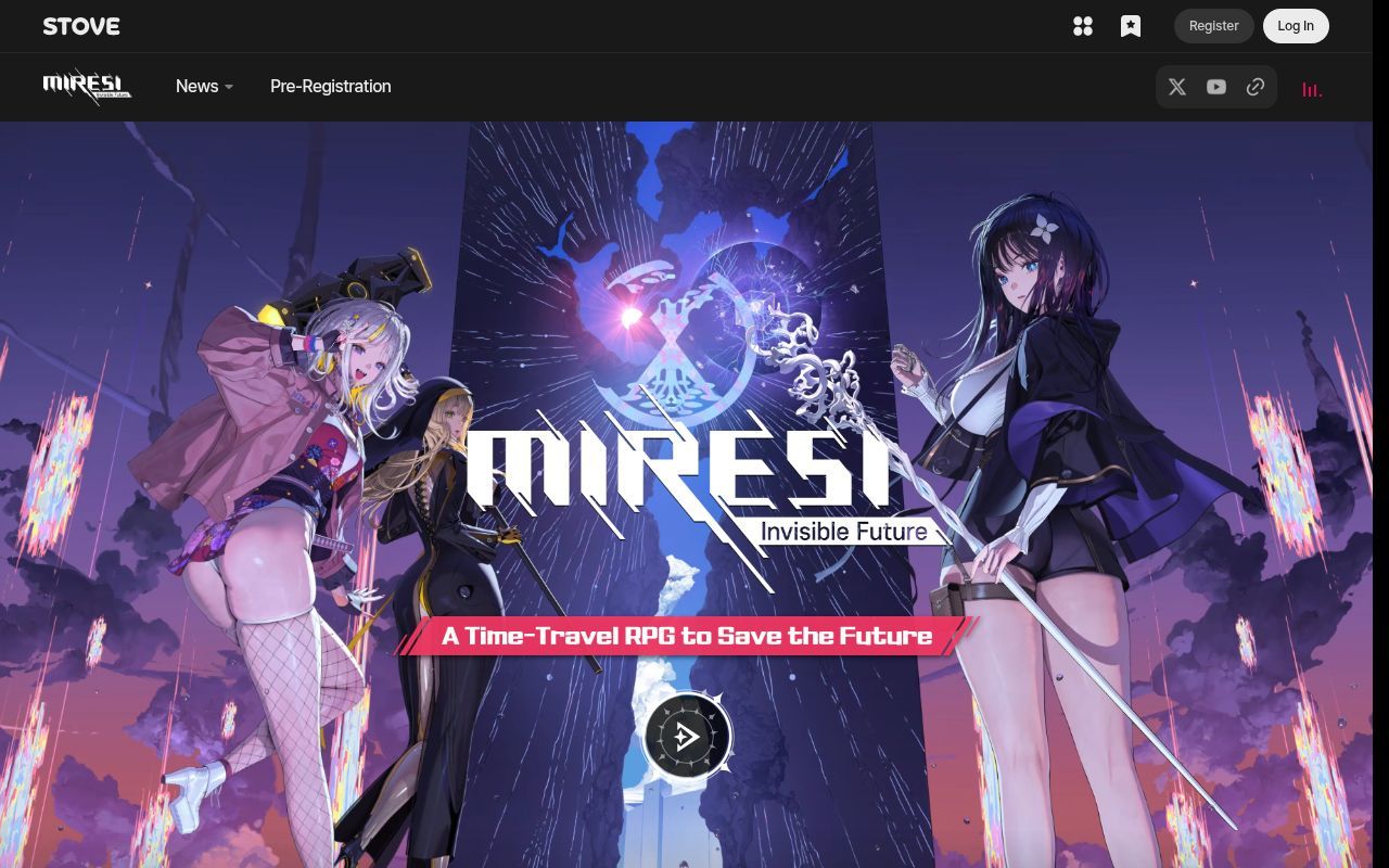 Homepage screenshot of miresi.onstove.com
