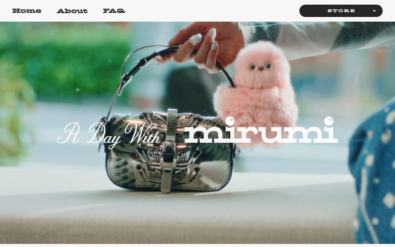 Homepage screenshot of mirumi.tokyo