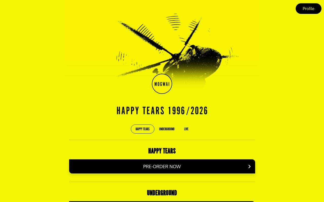 Homepage screenshot of mogwai.os.fan