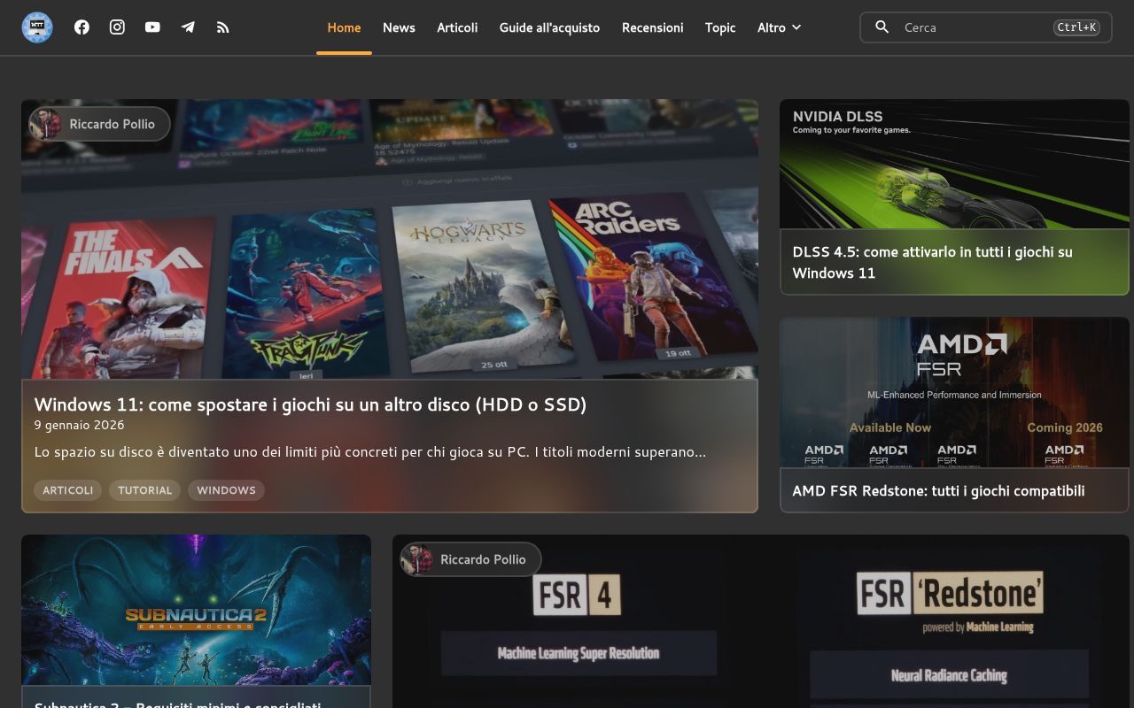 Homepage screenshot of morethantech.it