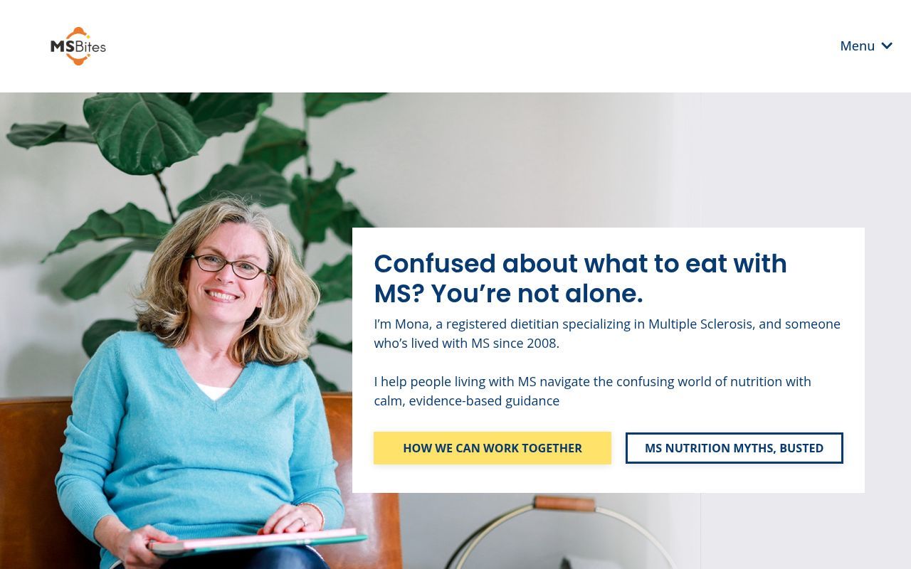 Homepage screenshot of msbites.com
