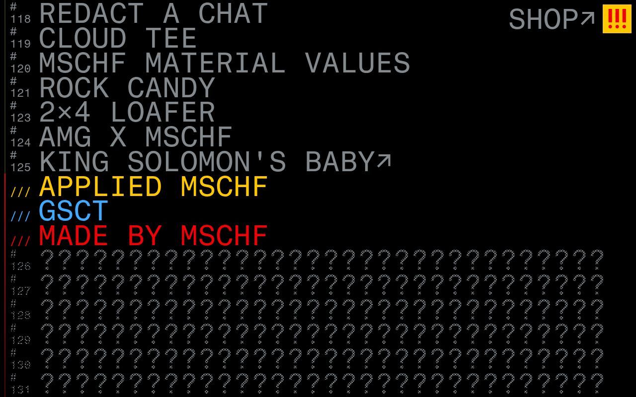 Homepage screenshot of mschf.com
