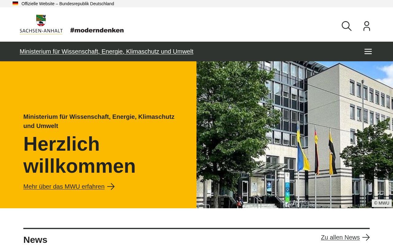 Homepage screenshot of mwu.sachsen-anhalt.de