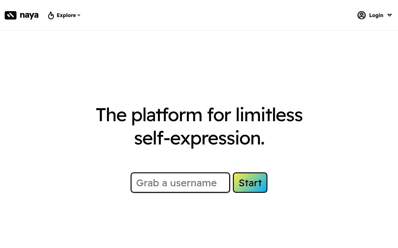 Homepage screenshot of naya.com.np