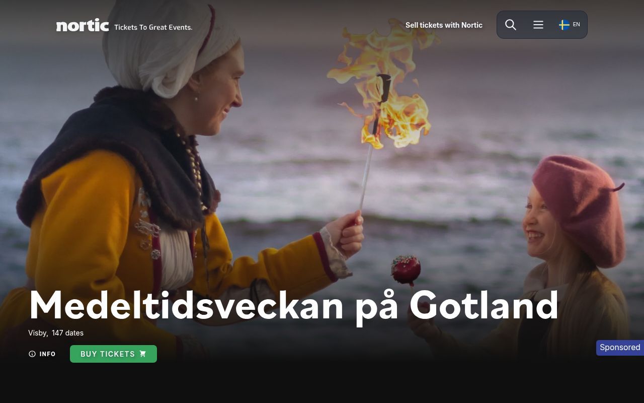 Homepage screenshot of new.nortic.se