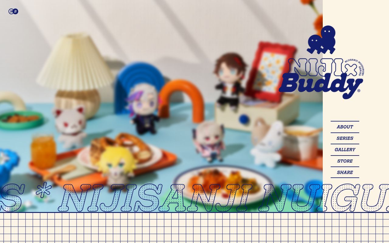 Homepage screenshot of nijibuddy.nijisanji.jp