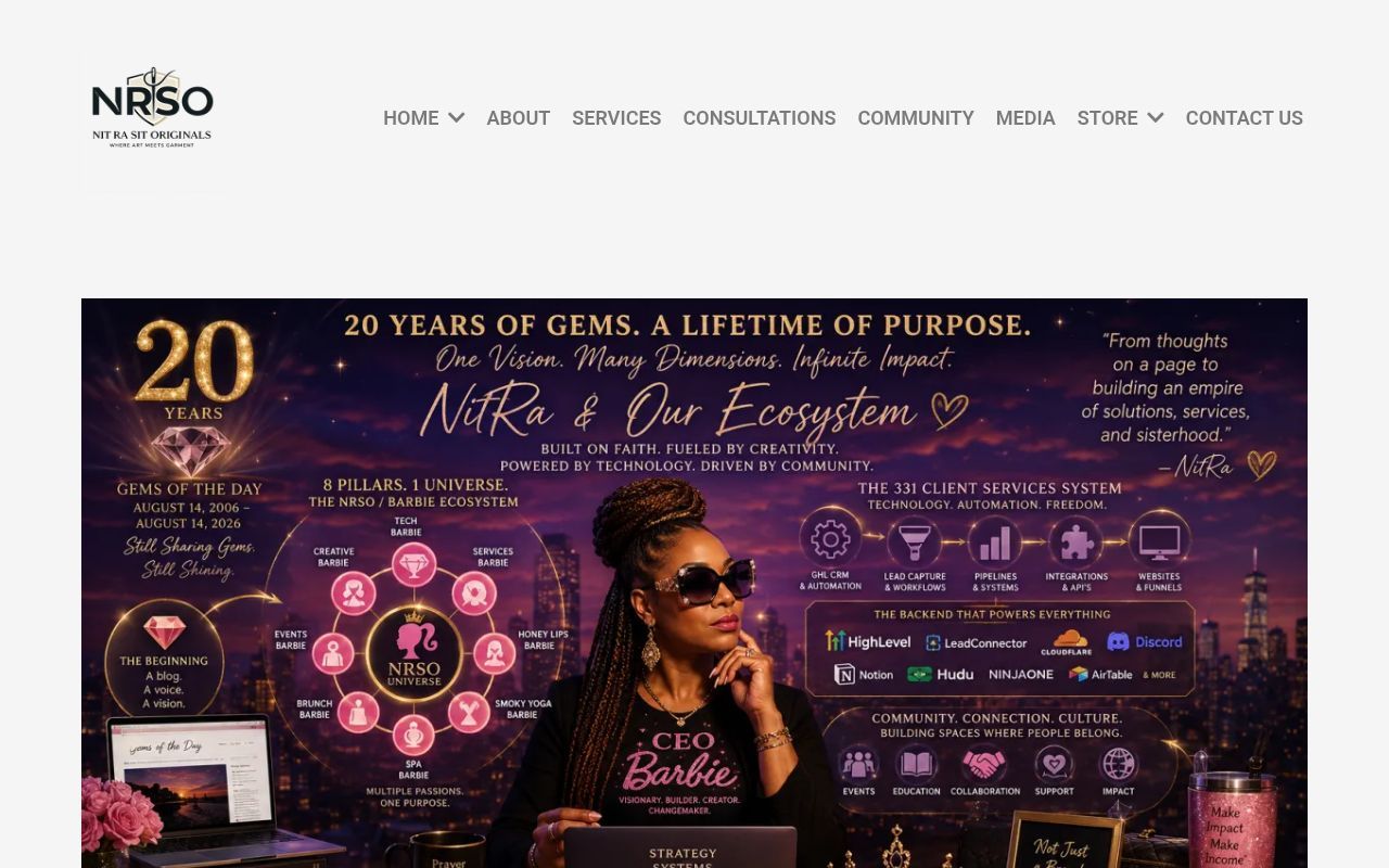 Homepage screenshot of nitrasit.com