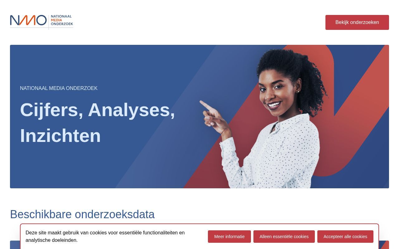 Homepage screenshot of nmodata.nl
