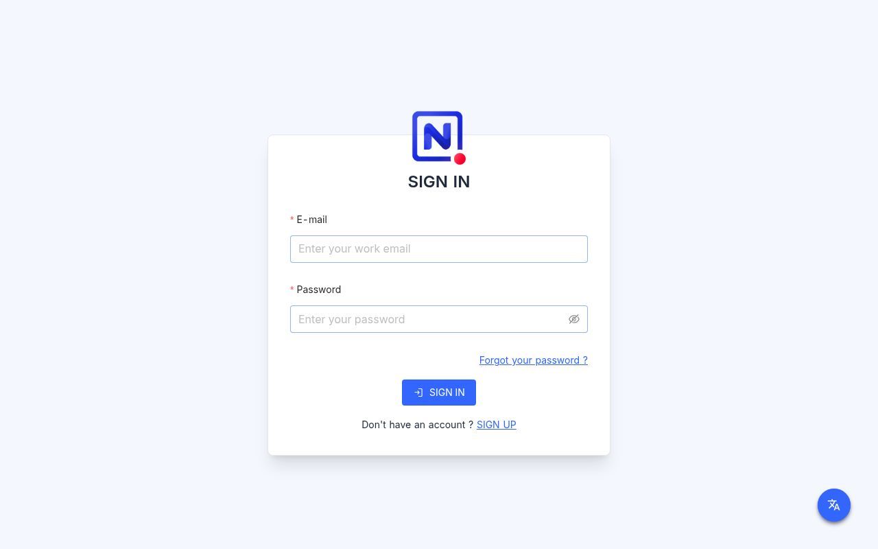 Homepage screenshot of noco.services.dataforgood.fr