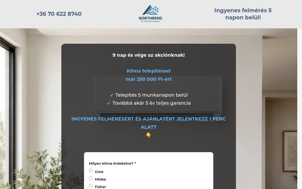Homepage screenshot of northrend.farcisaisupport.hu