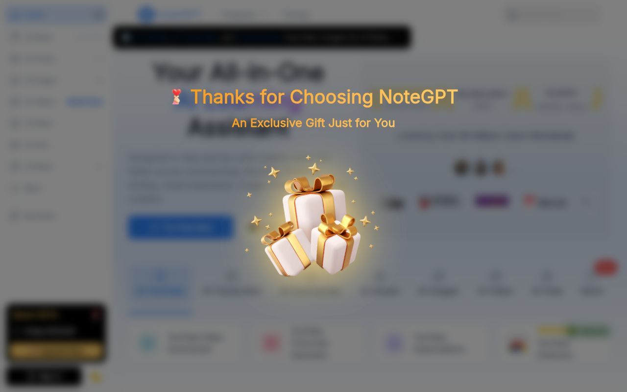 Homepage screenshot of notegpt.io
