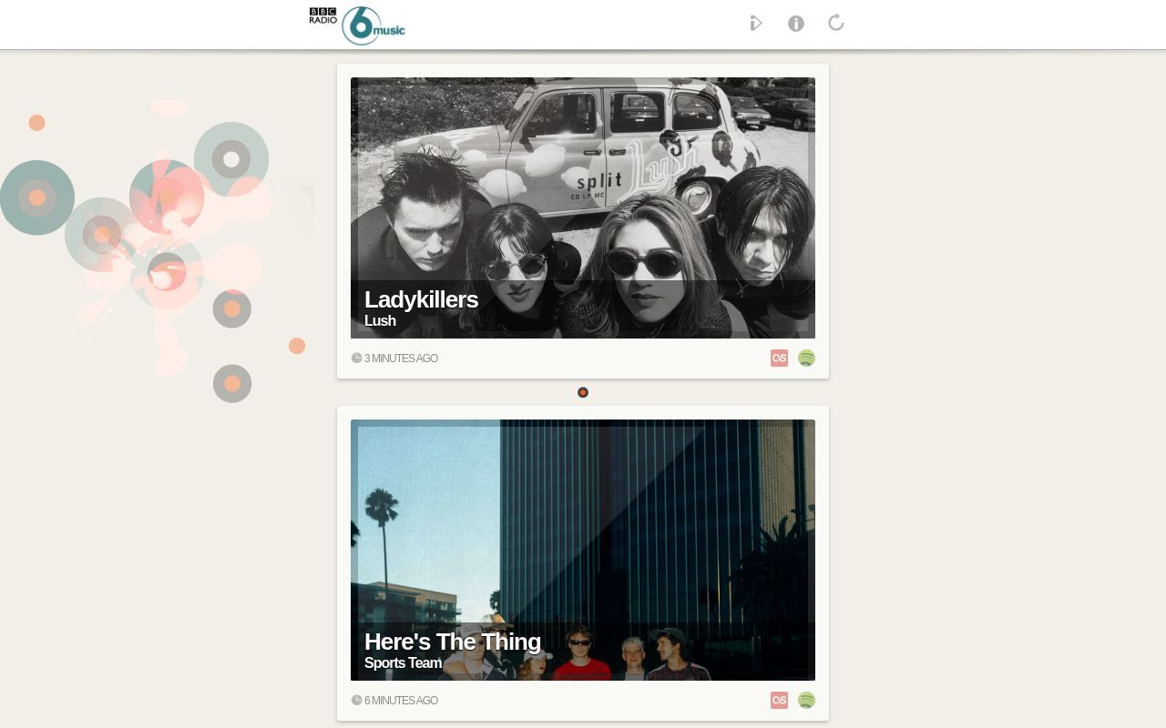 Homepage screenshot of nowplaying.jameswragg.com