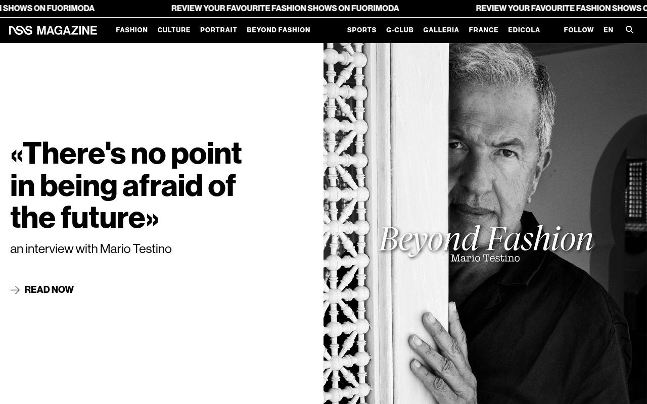 Homepage screenshot of nssmag.com
