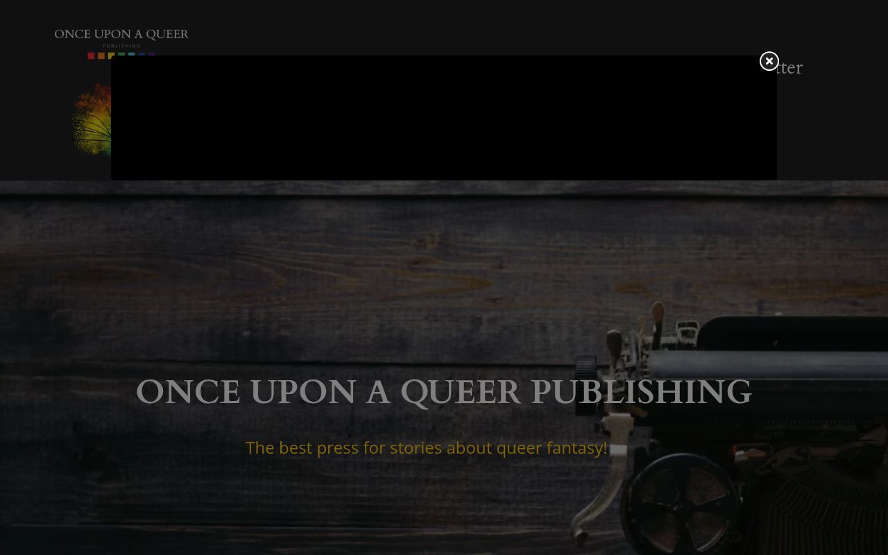 Homepage screenshot of onceuponaqueer.com
