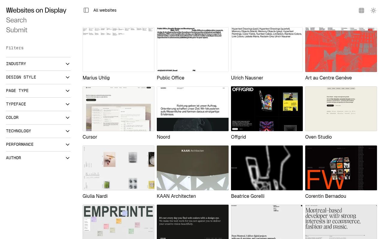 Homepage screenshot of ondisplay.website