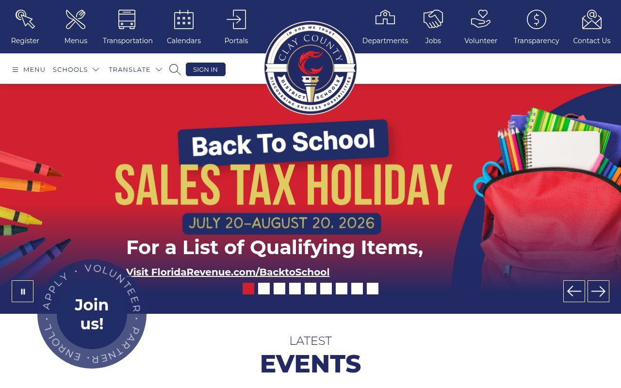Homepage screenshot of oneclay.net