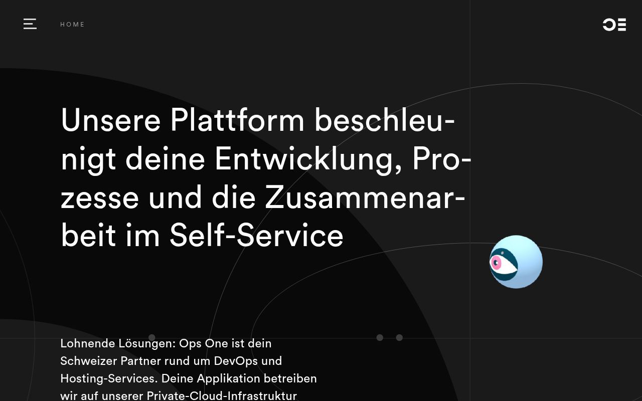 Homepage screenshot of opsone.ch