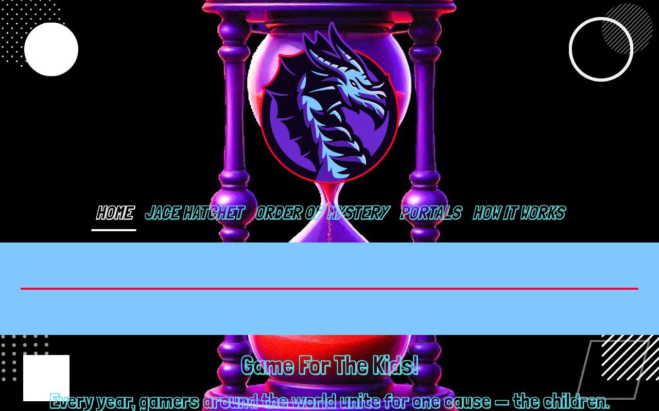 Homepage screenshot of order0fmystery.com