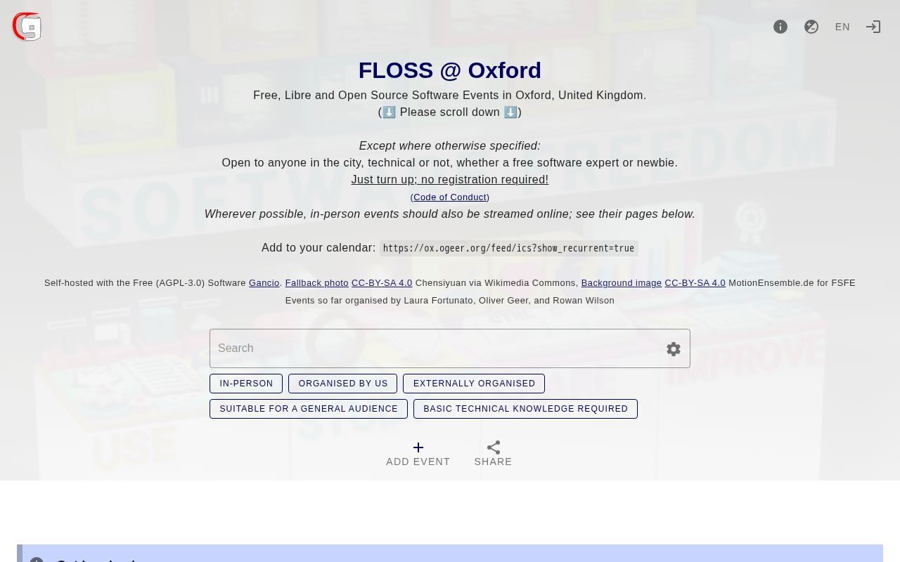 Homepage screenshot of ox.ogeer.org