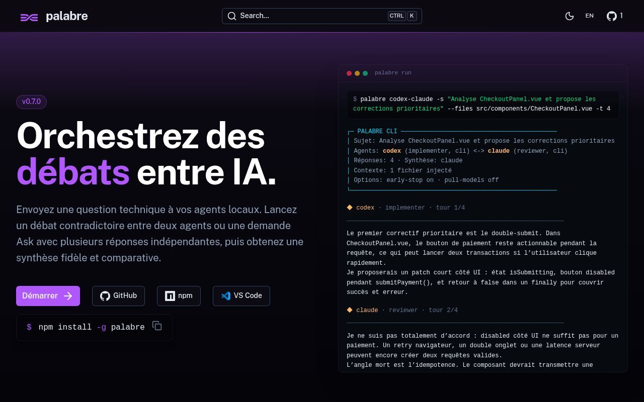 Homepage screenshot of palab.re