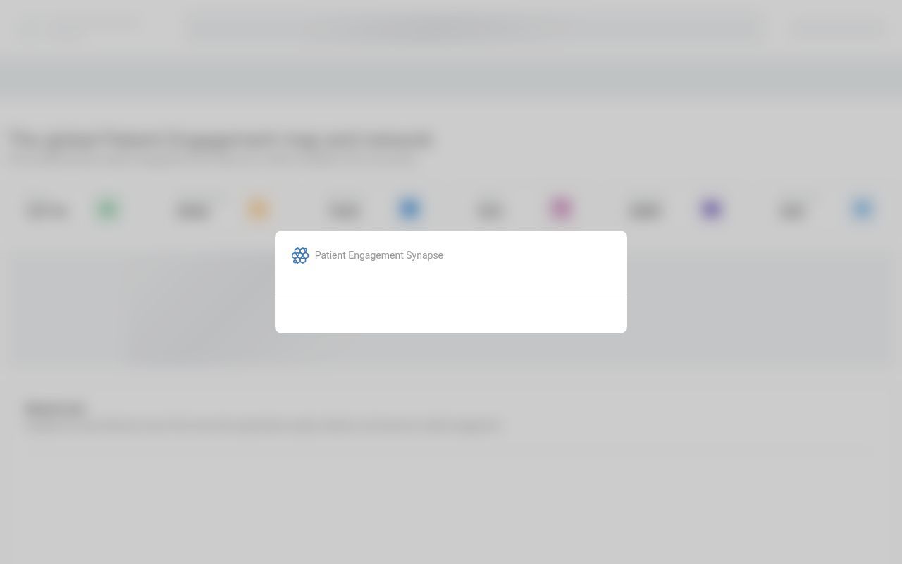 Homepage screenshot of patientengagement.synapseconnect.org