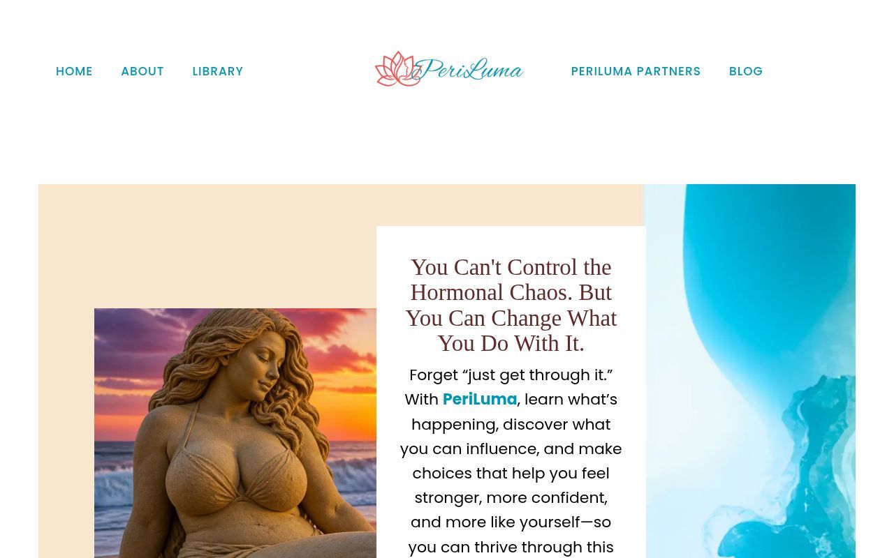 Homepage screenshot of periluma.com
