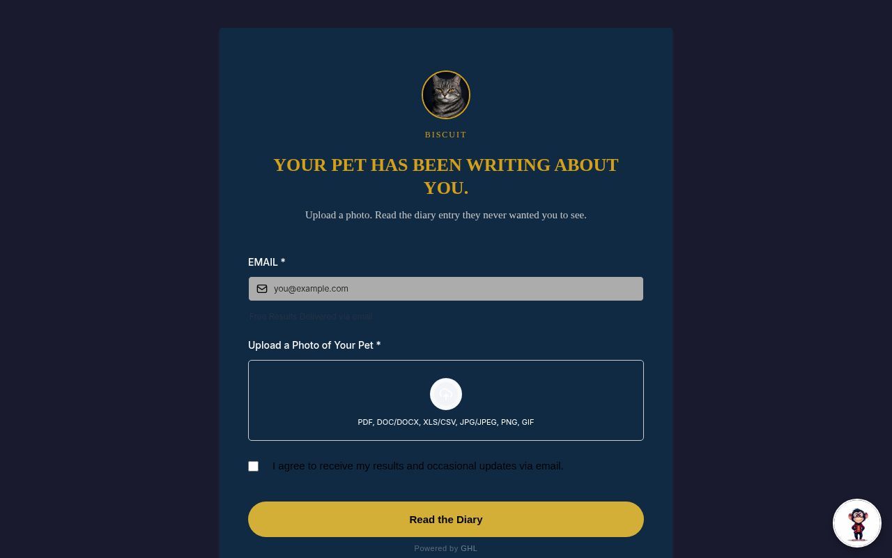 Homepage screenshot of psecret.lazyent.com