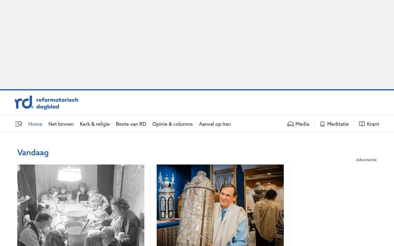 Homepage screenshot of rd.nl